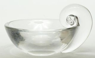 Steuben Colorless Crystal Olive/Candy Dish