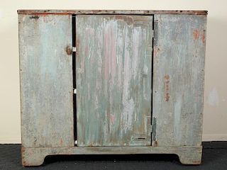 Antique American Primitive Painted Jelly Cupboard