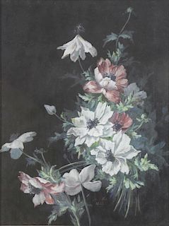 HARDY, Anna Eliza. Gouache on Paper. Flowers,1865.