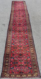 Antique and Finely Woven Sarouk Style Runner.