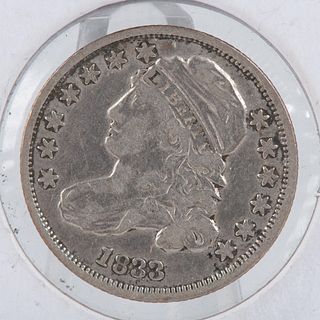 1833 LIBERTY CAPPED BUST DIME EF40