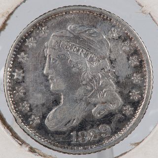 1829 US LIBERTY CAPPED BUST 5C COIN EF45