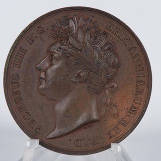 1821 GEORGE IV COPPER CORONATION MEDAL