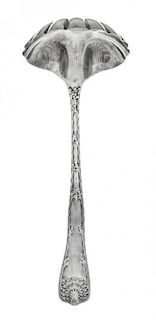 An American Silver Soup Ladle, Tiffany & Co., New York, NY, Circa 1890, Wave Edge pattern