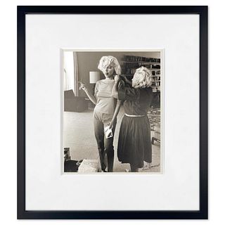 George Barris (1922-2016), "Marilyn Monroe: The Last Shoot" Framed Hand Signed Photograph Printed from the Original Negative, with Letter of Authentic