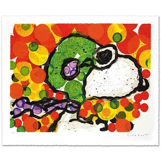 Synchronize My Boogie-Afternoon Limited Edition Hand Pulled Original Lithograph by Renowned Charles Schulz Protege, Tom Everhart. Numbered and Hand Si