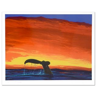 Sounding Seas Limited Edition Lithograph by Famed Artist Wyland, Numbered and Hand Signed with Certificate of Authenticity.