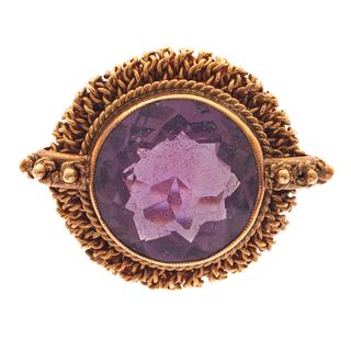 Vintage Amethyst, 14k Rose Gold Ring