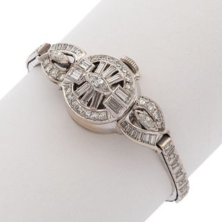 Vintage Ladies Hamilton Diamond, 14k Covered Watch