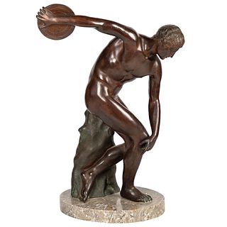 Bronze Figure of a Greek Olympic Athlete