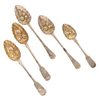 Georgian Sterling Berry Spoons