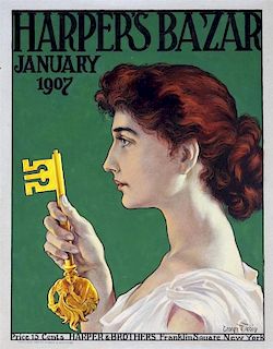 George Tobin Harpers Bazar Original Cover Artwork