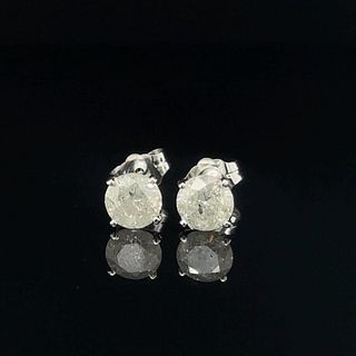 WHITE GOLD 1.05 GR DIAMOND EARRINGS - ER40111