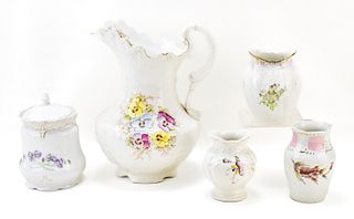 HAND PAINTED PORCELAIN VESSELS & CANISTERS