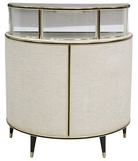 MID-CENTURY MODERN COCKTAIL BAR WITH DRINKS CABINET