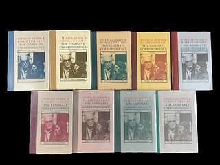 Charles Olsen and Robert Creeley The Complete Correspondence volumes 1-9