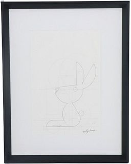 Jorge Blanco (b 1945) American,Bunny Tech Drawing
