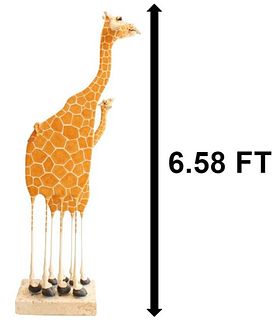 Todd Warner (1945-2022) Giraffe Mother Sculpture