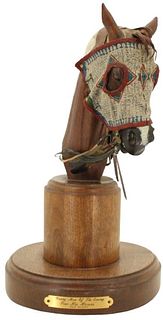 Dave McGary (1958-2013) USA, Bronze Bust of Horse