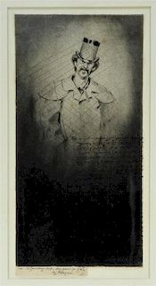 Carlo Pellegrini Etching of James McNeil Whistler