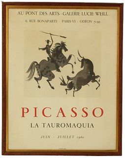 Vintage European Pablo Picasso Exhibition Poster