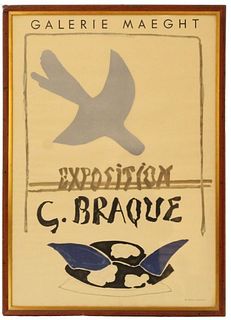 Vintage European George Braque Exhibition Poster