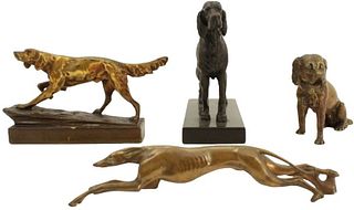 (4) Various Dog Figurines