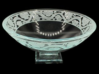 Stephen Schlanser Glass Centerpiece Bowl