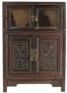 Antique Chinese Carved Wooden Cabinet