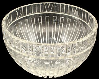 Tiffany 'Millennium' Design Crystal Bowl