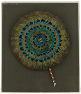 Peacock Feather Chinese, Fitted as a Fan