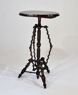 FINE Victorian Stick & Ball Curved Tripod Stand
