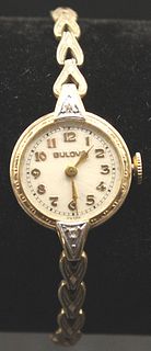 Bulova 10K Gold Filled Wristwatch & Band
