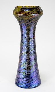 Attrib. Kralik LG Textured Art Nouveau Glass Vase