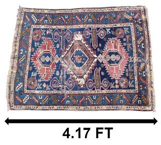 Early 20th Century Antique Kazak Oriental Rug