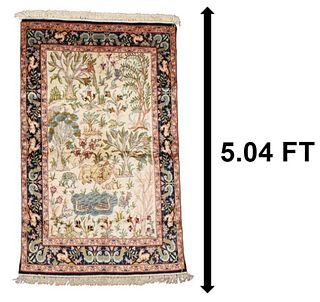 20th Century Fine Persian Isfahan Oriental Rug