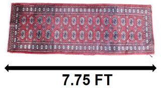 Vintage Wool Bokhara Runner 93 x 32