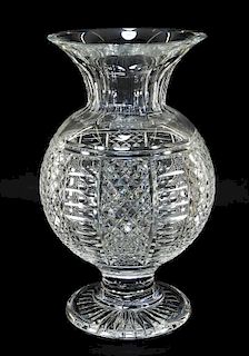 LARGE Waterford Crystal Globular Vase