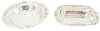 (2) Sterling Silver Dishes 7.0 ozt