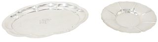 Sterling Silver Tray & Small Dish 9.68 ozt