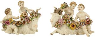 Pair of Schierholz Porcelains with Putti