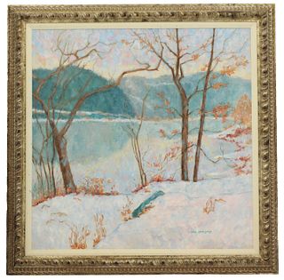 Original Linda Appleton O/C Winter Painting