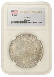 1886 ms68+ Morgan Silver Dollar Copy