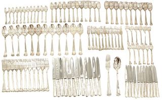 (105) French Antique Plate Silverware Set