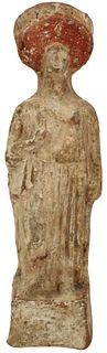 Late 5th C. B.C. Large Terracotta Woman, Megaris