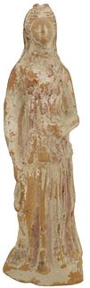 C. 3rd Century B.C. Greek Ceramic Tanagra Figurine