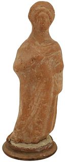 5th-4th C. B.C. Greek Terracotta Figure of a Lady