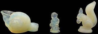 (3) Sabino Art Glass Figures