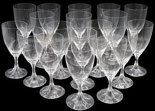 (18) Orrefors Crystal Wine Glasses in Two Sizes