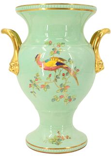 Copeland Spode Finely Enameled Bird Vase